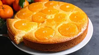 Zarter Mandarinenkuchen! Ein 10-Minuten-Rezept! Einfach und k&ouml;stlich!