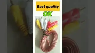 Audio and video cable || Av cable || 3RCA cable ||  D2h cable#tsselectronics