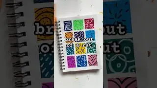 Рисуйте вместе со мной, чтобы вырваться из творческой колеи #artjournal #dailyart #easyart