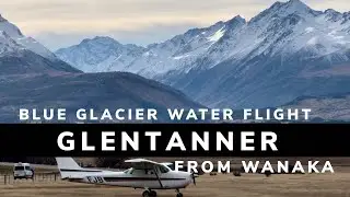 Blue glacier water flight - New Zealand