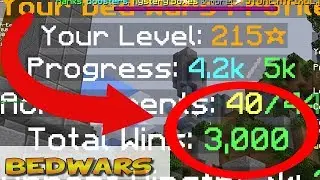 Bedwars 3,000 Wins!