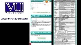 Check the step-by-step application process of Latest Virtual University of Pakistan Jobs 2024?