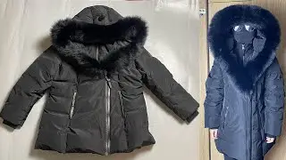 Mackage ADALI Down coat with sheepskin Signature Mackage Collar BLACK Try On From Supkicks