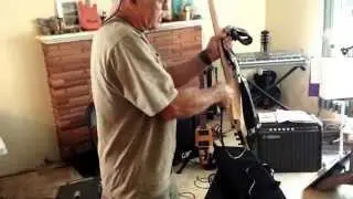 Packing up the DragonFly SoloEtte Travel Guitar.