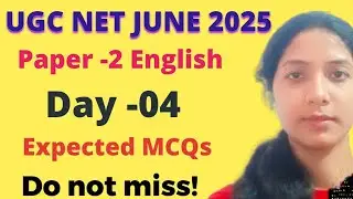 Practice Questions| English Paper -2 | UGC NET Exam 2025 | Let's Crack 👍🏻