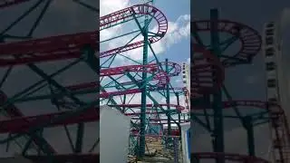 Escape Fear on the Crazy Mouse Roller Coaster at Steel Pier!