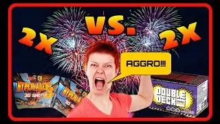 F&auml;cher Batterie Vergleich mit Folgen/ 2x Double Deck Purple Lemon vs. 2x Hyper Alert #MCB&ouml;llerTester