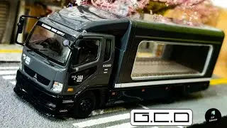 Mitsubishi Fuso Fighter 2017 with Blackbird Livery by GCD 1/64 | UNBOXING and REVIEW