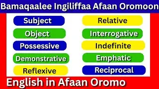 Bamaqaalee Ingiliffaa Afaan Oromoon  (English in Afaan Oromo)