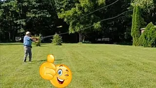 TFO Big Fly Rod 12wt Casting Practice (Muskie Fly Rod) edited from a Live Stream