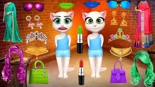Two talking tom billu & billa dulha dulhan bridal makeup💄👄👰&zwj;♂️💅 funny comedy video | part - 9