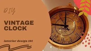 Diy vintage wall clock | High-End + Affordable DIY | DIY IKEA HACKS | DIY Simple idea of wall decor