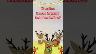 DIY Christmas Rocking Reindeer Toy | Easy Moving Paper Craft for Kids🎄
