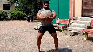 100KG stone for 7reps!!
