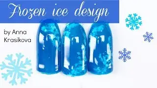 Easy winter nails ❄️ Frozen ice design #12NailartIdeas