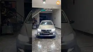 VW Vento headlights upgraded with LED bulbs