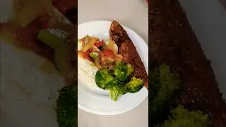 Roasted fish with mashed potato #cooking #food #shorts