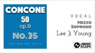 Concone 50, Op.9 No.35 (Medium Voice with Vocal)