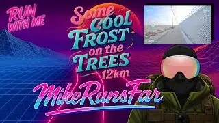 Virtual Treadmill Run: 10km Through Scenic Frosty Trails