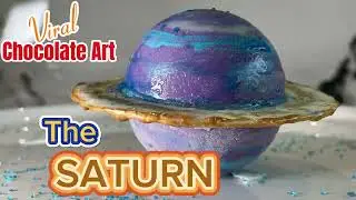 I Made SATURN Chocolate Dessert 🪐 | #visualart  Dessert | Creative and Easy Tutorial 