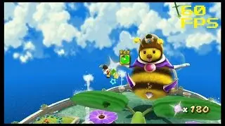 6. [60 FPS] Bee Mario Takes Flight - Honeyhive Galaxy - Super Mario Galaxy