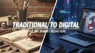 How I Switch from Traditional to Digital Art (Step-by-Step for Beginners) ✨