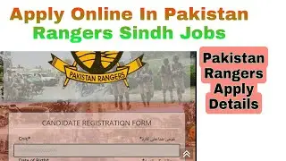 How To Apply Online In Pakistan Rangers Sindh Jobs 2022/ Rangers Jobs Apply Online Method/ #GovtJobs