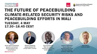 The future of peacebuilding: Climate-related security risks and peacebuilding efforts in Mali