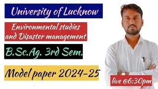 Environmental studies and Disaster management by Rahul maurya ll Agri information adda
