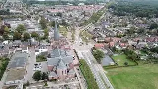 Hoogerheide vanuit de lucht gezien