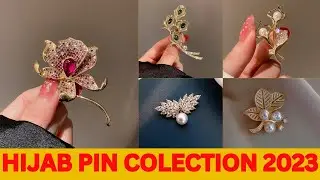 Beautiful diamond hijab pin collection for girls | #hijabpins