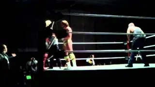 Luke Gallows knocks out Amber O'neal!