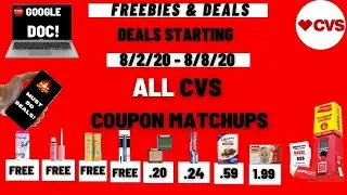CVS Coupon Matchups Deals Starting 8/2 🔥 Amazing Deals Tons of FREE Money Makers & Super CHEAP!