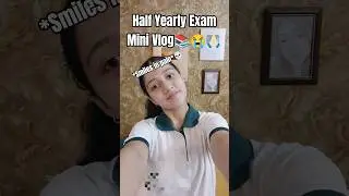 HALF YEARLY EXAM MINI VLOG 📚😭//FAIL OR PASS 🥲✨ #shorts #youtubeshorts