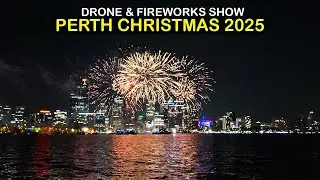 Christmas Drone Show & Fireworks 2025 in Perth, Western Australia
