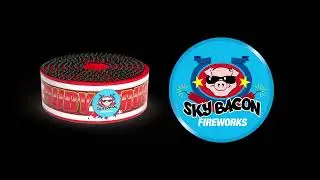SM105 Ruby Rush - 150 Shot Saturn Missile - Sky Bacon Fireworks 2024 production