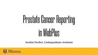 Prostate Cancer Reporting in WebPlus