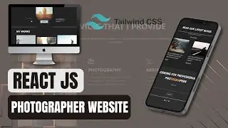 Tailwind CSS Photographer landing page design with React JS!