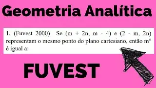 Questão fácil de GEOMETRIA ANALÍTICA na FUVEST! Matemática - Rafa Jesus