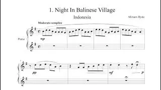 Miriam Hyde - Night In Balinese Village (Indonesia), n. 1 from the Suite 