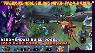 NEW BUILD ROGER TERBARU❗REKOMENDASI BUILD ROGER❗ROGER SOLO RANK COMBO + ITEM AUTO WIN 2023
