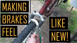Cable Bicycle Brakes Feeling Sticky - TRI-FLOW Lube Technique - Review