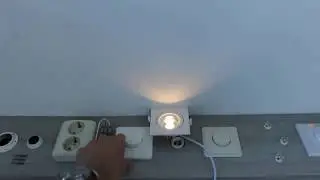 LED spot kantelbaar 5Watt vierkant WIT dimbaar