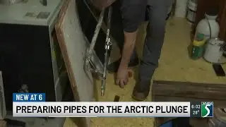 Preparing pipes for arctic plunge