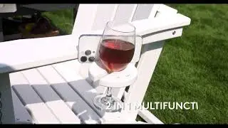 Folding Adirondack Chair with Dual Cup Holders