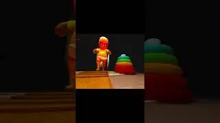 YELLOW BABY IS CHASING ME #shorts #gameplay #horror #babyinyellowthegame