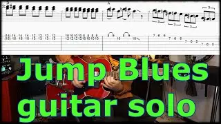 Jump Blues Guitar Solo with TABS
