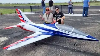 Watch The Exciting Maiden Flight Of The CARF Rebel Pro Large Rc Jet!