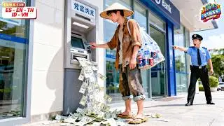 Mendigo Entra Al Banco Y Es Expulsado Por El Guardia, Pero Luego Saca 100 Millones Y Lo Deja Helado