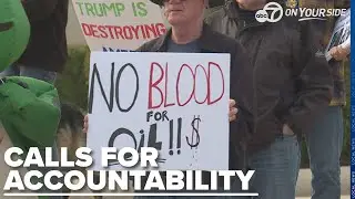 Protesters in Little Rock rally against U.S. intervention in Venezuela, urge diplomacy